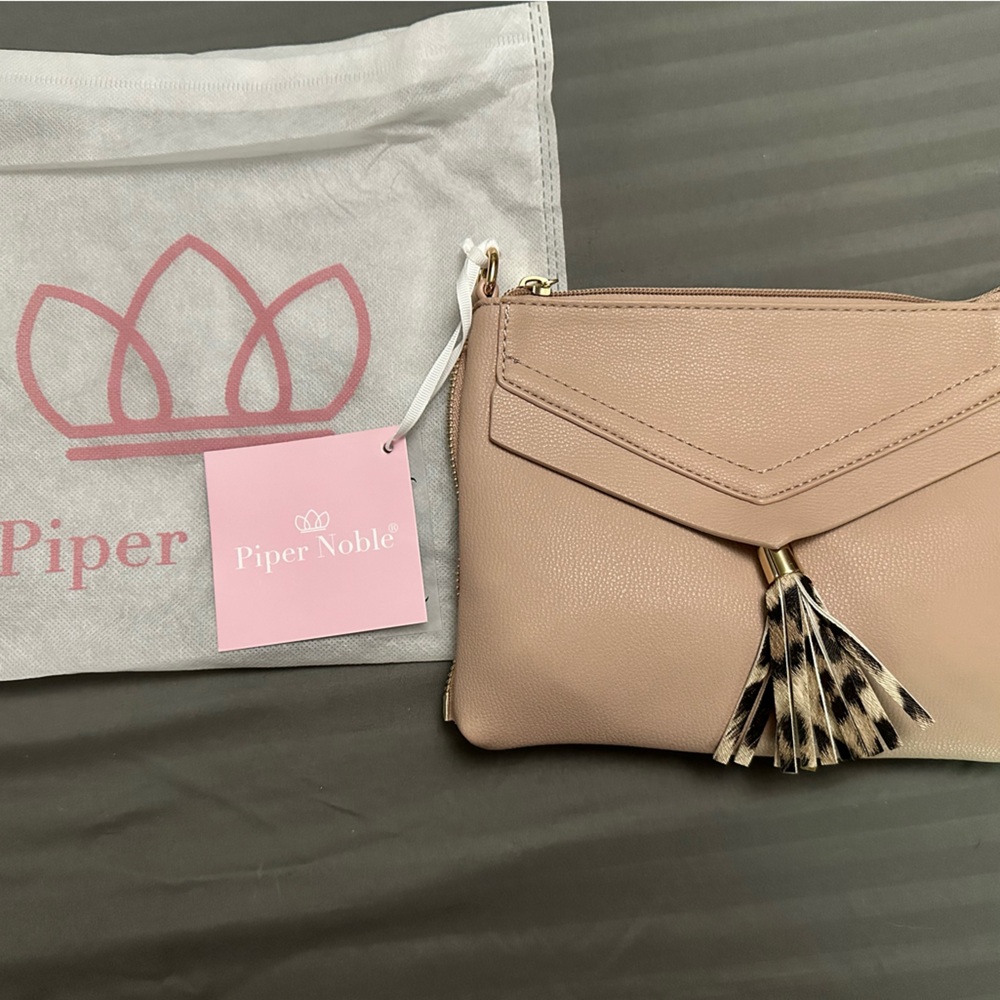 Piper Noble Charlotte clutch with straps & dust cover Never Used
